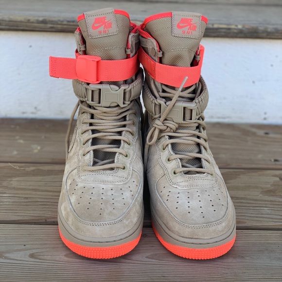 Nike Field Air Force 1 SF High Shoes Khaki sz 9 - Picture 2 of 8